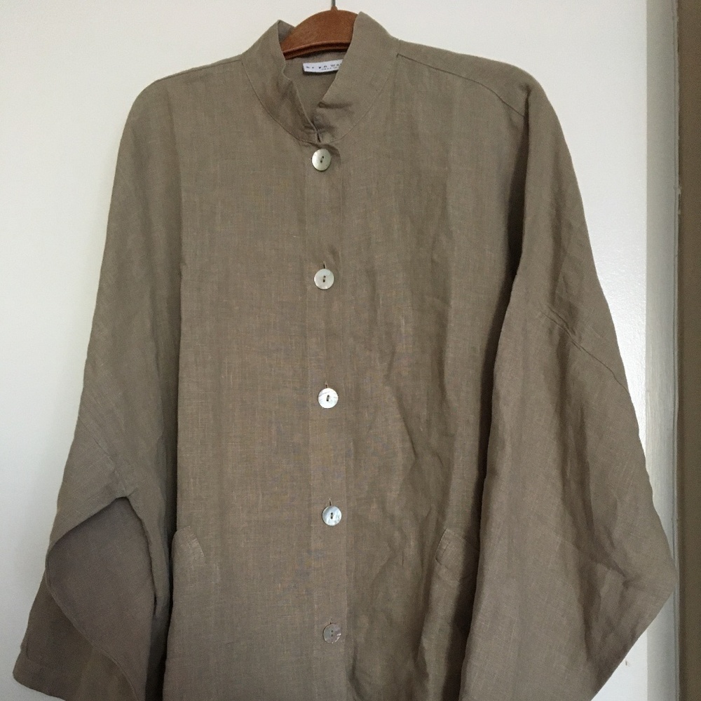 bryn Walker, Oversized Tunic - 100% Linen Made in USA🇺🇸!
